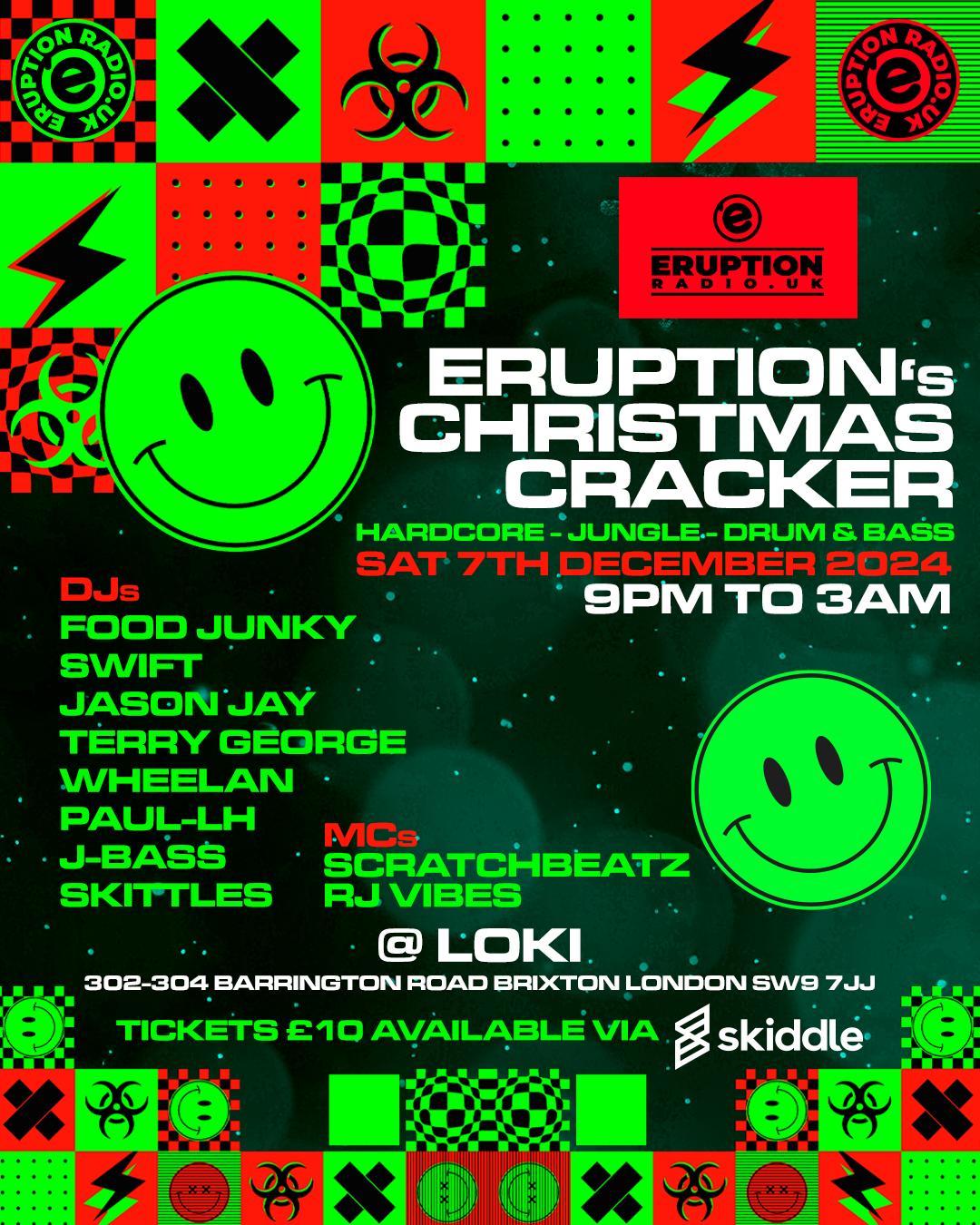 Eruption Christmas Party Loki Brixton 7th December 2024 Eruption